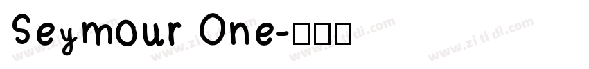 Seymour One字体转换
